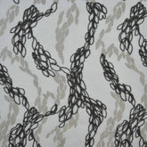 Cordelia Home Decor Fabric—Black Grey Cream Color—Width 57/58 Inches Wide—Sold by the Yard—Nationwide Shipping Available